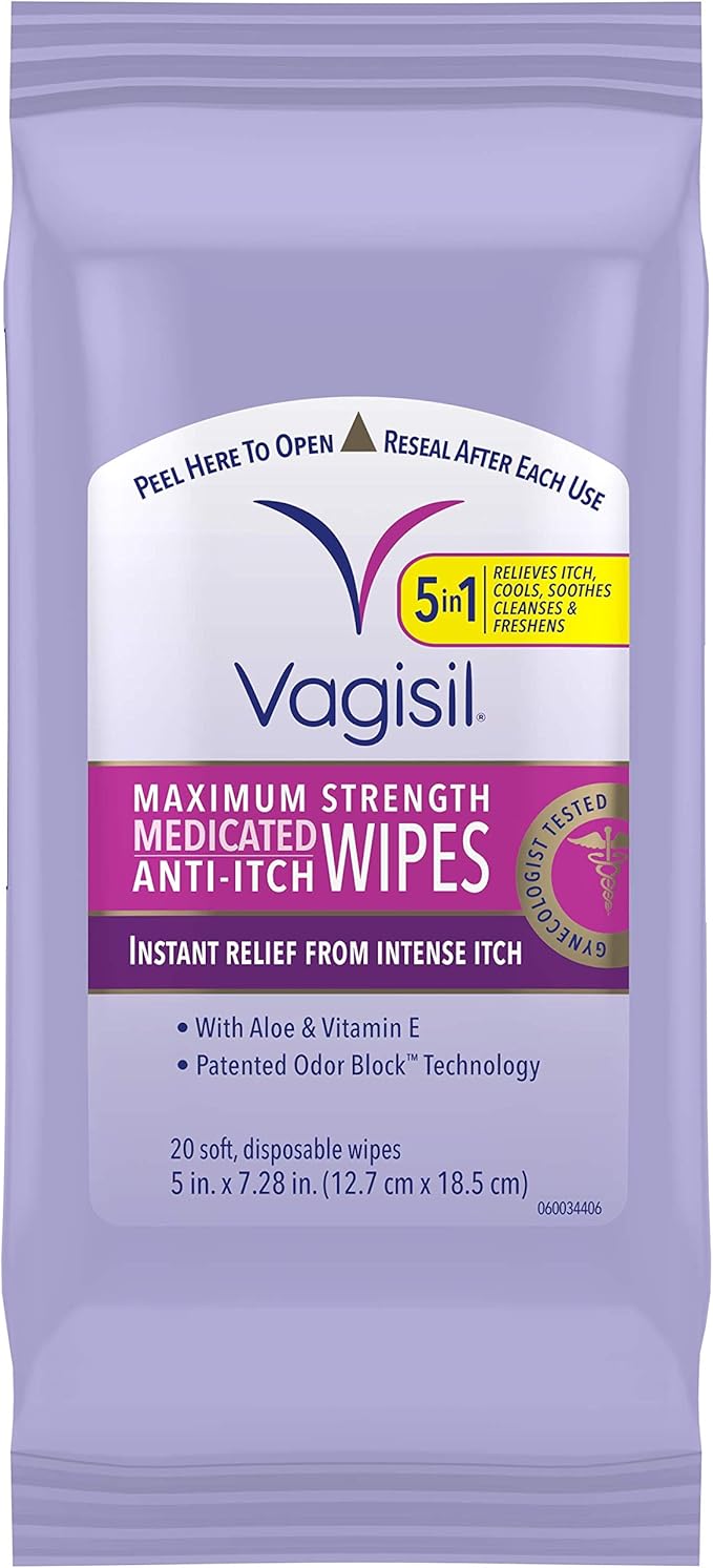 Vagisil 抗癢藥用女性陰道濕巾