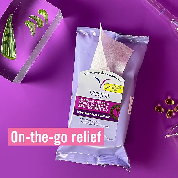 Vagisil 抗癢藥用女性陰道濕巾