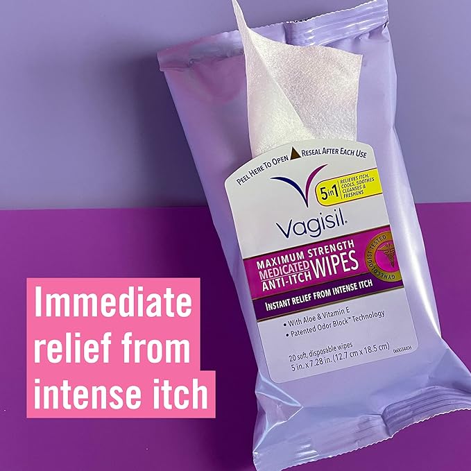 Vagisil 抗癢藥用女性陰道濕巾