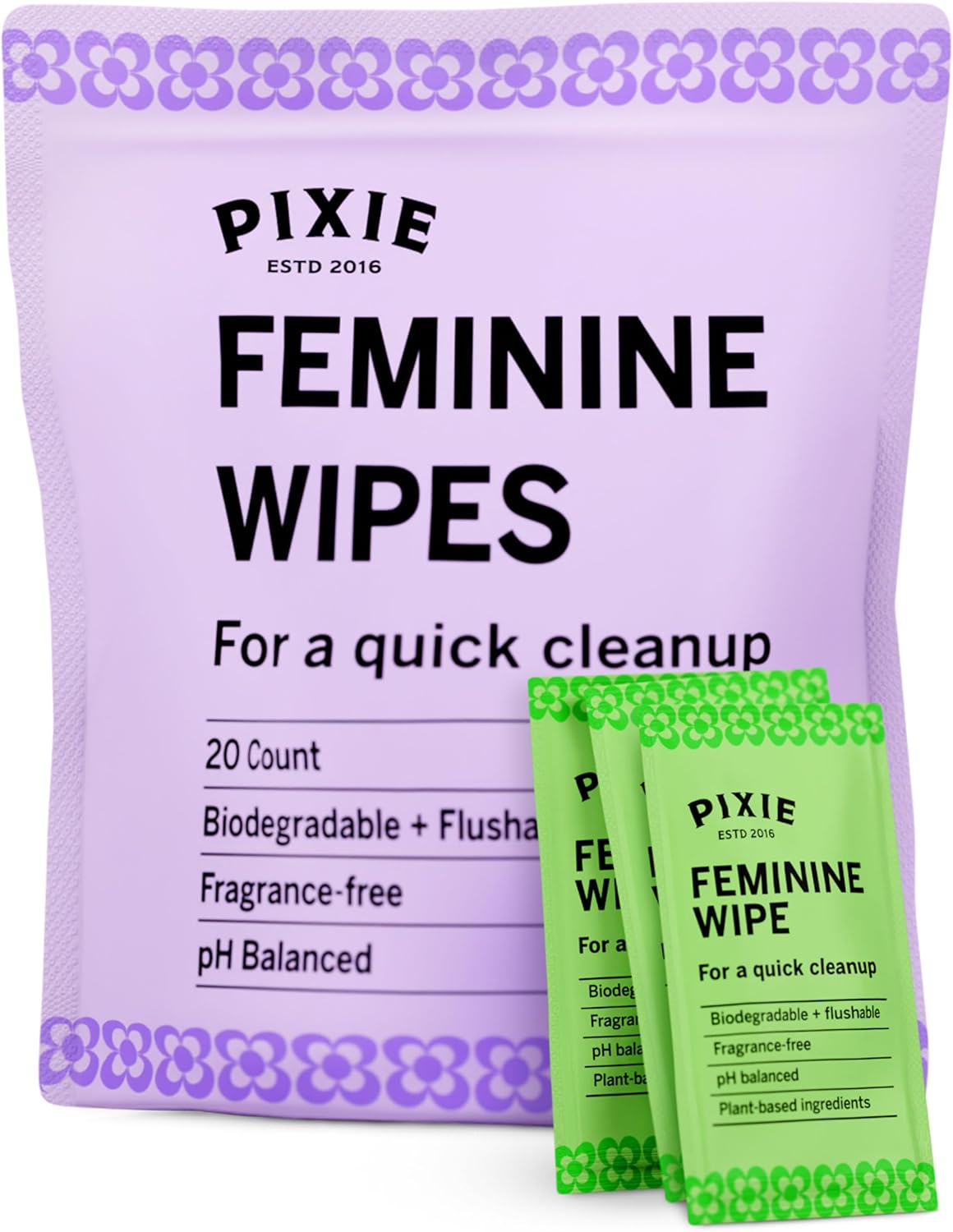 Pixie 女性多用途濕紙巾(可用於清潔月經杯)